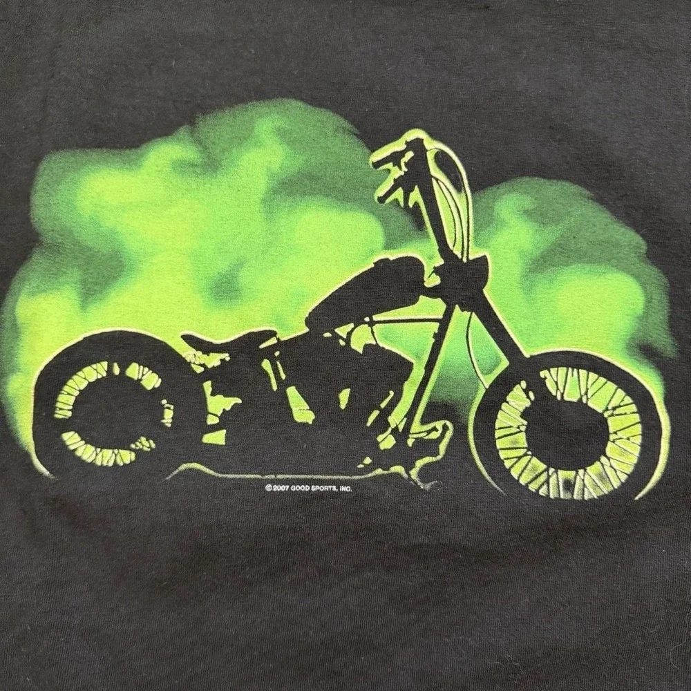 Vintage Good Sports Biker T-Shirt Men's Size Large 2007 Y2K  2000s